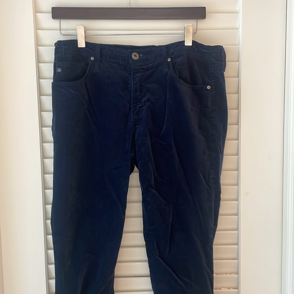 AG The Stevie Ankle Pant navy velvet - Picture 4 of 4